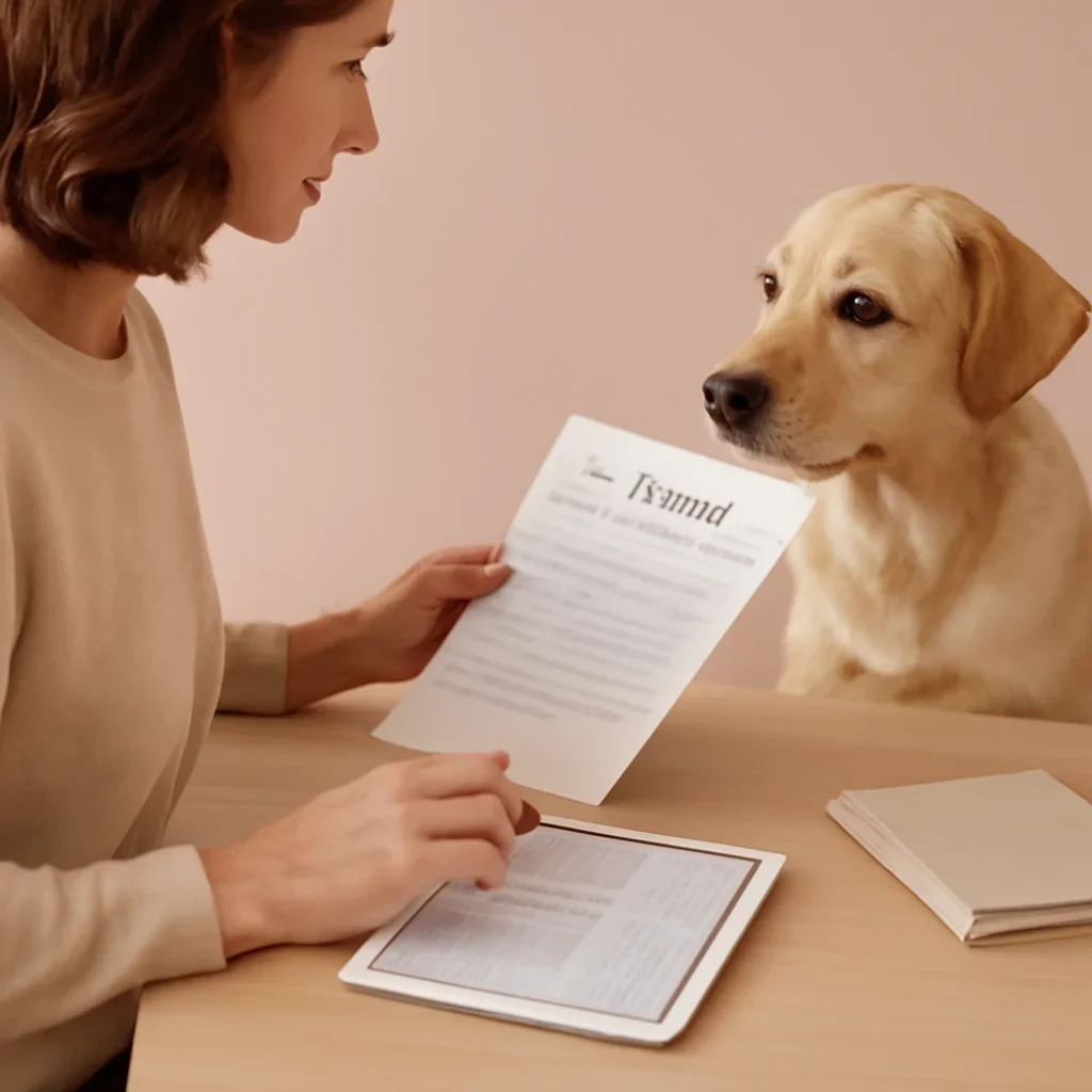 Dog insurance review session showing coverage, cost, and claims details